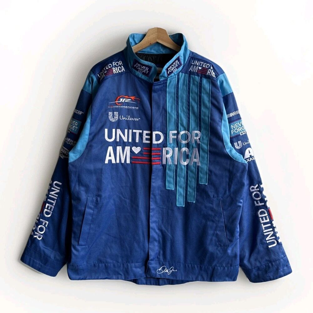 Jr Motorsports Official Team Apparel Dale Earnhardt Jr NASCAR Men’s Large Jacket